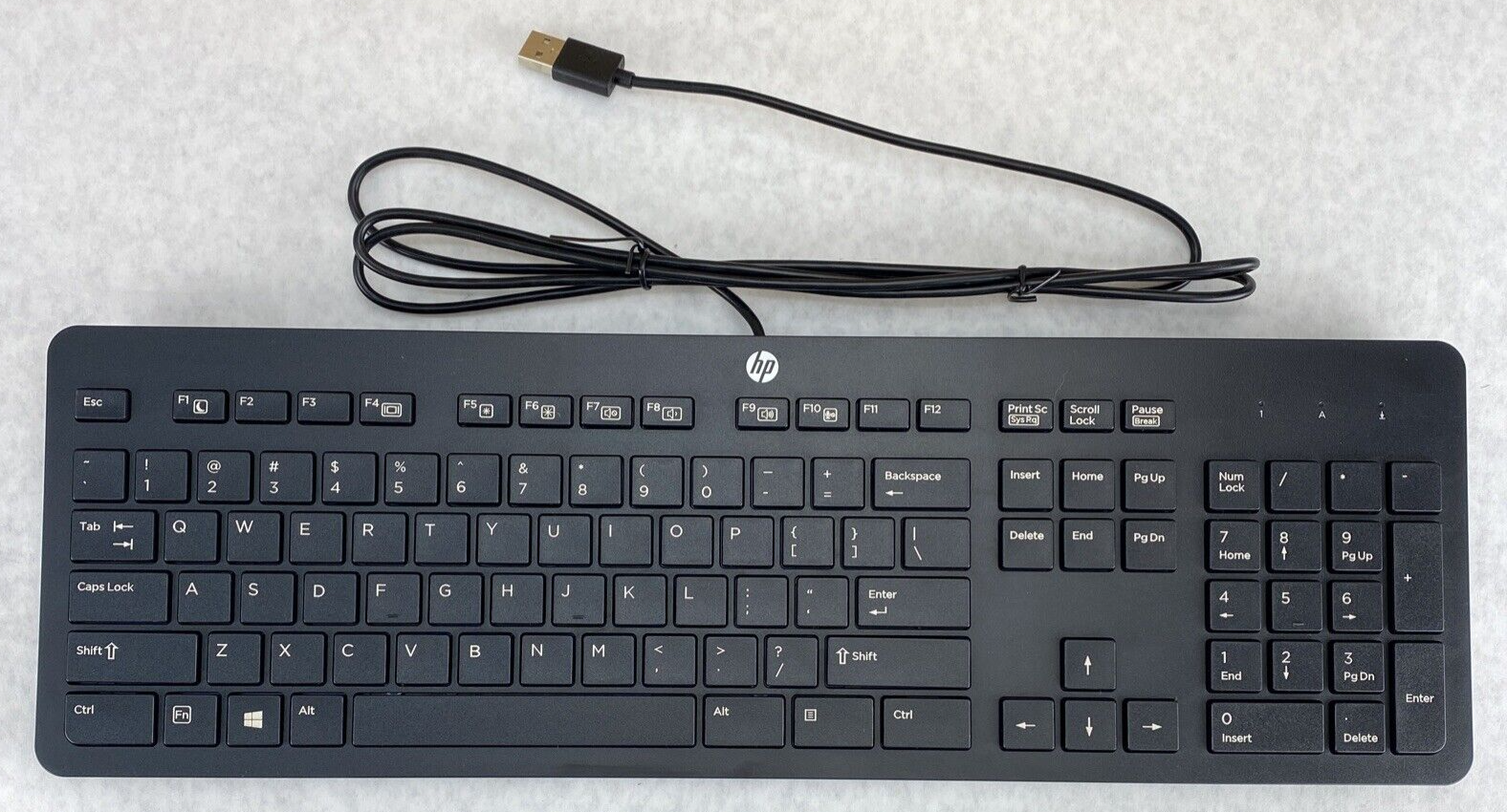 HP 803181-001 USB delgado SK-2120 105 teclas con multimedia negro